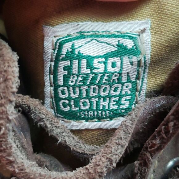 Filson Sebago Boots Tin Cloth Mens 7.5 Brown Tan Unisex Gorpcore Rugged Outdoor main image 11